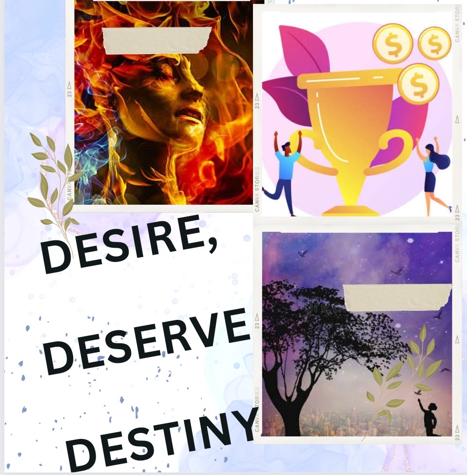 Deserve, desire, and destiny – the conceptual triangle.